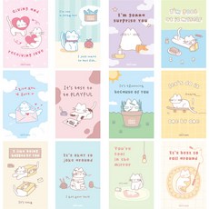 Monolike 12款Storytown Azzle1明信片組, 1組, 混色