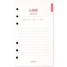 MINUIT 日記本內頁A6線條 巨型, 1入, 1個