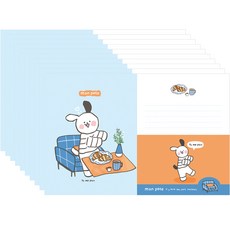 From&To Montfort 房間角落系列 信紙 4張 + 信封 2個 套組 FL117-3, 混合顏色, 10套