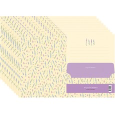From&To 芬芳低語信紙 4p + 信封 2p 套組, 10套, FL114-1