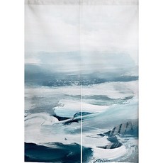 멜란느 유화 커텐 가림막 파티션