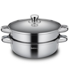 QUEENAR 3層不鏽鋼蒸鍋 IH感應爐適用, 第二層（28cm）, 1個