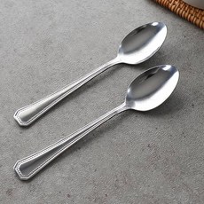 블룸엣홈 스텐 레스토랑 양식기 스푼 사시 중, 2개, 단품