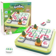 Mmung幼兒用長長的蛇連接遊戲學習卡, 混色