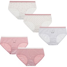女性 Rebeu 少女可愛學生三角內褲 R04 5件組