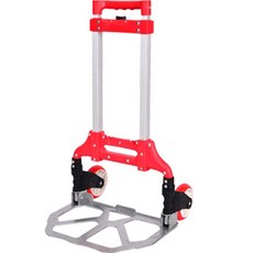 맘툴 접이식 핸드카트, 레드, 1개