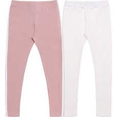 Uravi 兒童條紋刷毛內搭褲 + 素色內搭褲組