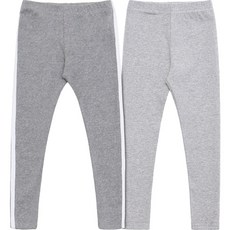 Uravi 兒童款線條刷毛緊身褲+素色緊身褲組