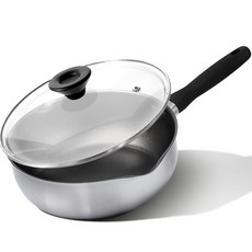 MEYER 美亞 電磁爐適用6合1多功能不鏽鋼平底鍋+玻璃鍋蓋組, 24cm, 1組