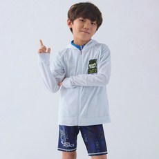 卡通頻道 男童 班森 泳衣 防磨衣 上下兩件套組 BEN-H01