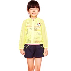 KOOGI ADVENTURE Hello Kitty 女童泳衣 防曬上衣 + 襯裙 + 泳褲 + 短褲 + 泳帽套組 HK-HG027