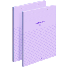 motemote 書寫便條筆記本 B5, 歡樂紫, 2個