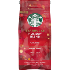 STARBUCKS 星巴克 Holiday Blend中度烘焙綜合咖啡豆, 190g, 1包, 1包