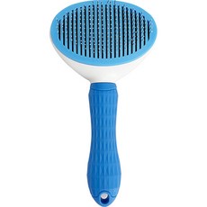 마이티펫 반려동물 원터치 털제거 마사지 브러쉬, 블루, 1개