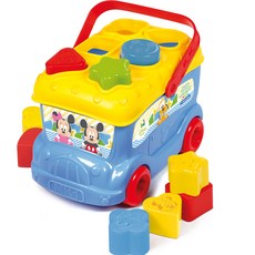 DisNEy 迪士尼 DisNEy baby 米奇圖形遊戲巴士形狀配對小肌肉發育嬰兒玩具, 混色