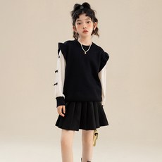 Bbabbayane 女童嬌小蝴蝶結針織毛衣
