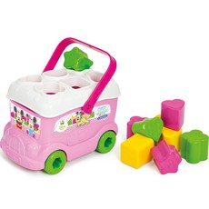 Disney 迪士尼 baby 迷你圖形遊戲巴士 形狀配對 小肌肉發展 嬰兒玩具, 混和顏色, 1個