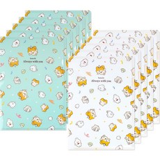 POPO FANCY Hamchi L型文件夾 2種*5入組, 混色, 1組