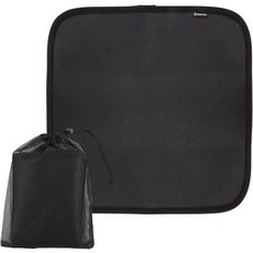 브리즈문 세이프 캠핑 매트 S + 보관 파우치 세트, 블랙, 1개