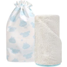 멍냥이랑 반려동물 구름 타올, BLUE + CREAM