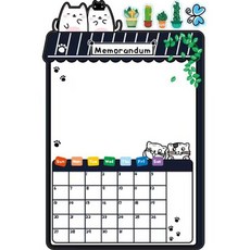 KICHUS 자석메모보드 먼슬리 고양이친구들