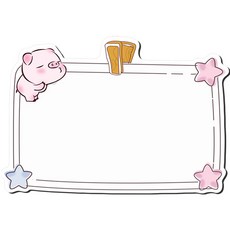 KICHUS 磁性備忘板 一般備忘 夢想豬