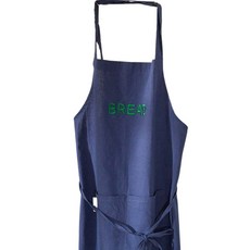 DECOVIEW 廚房印字圍裙, 海軍藍, 1個