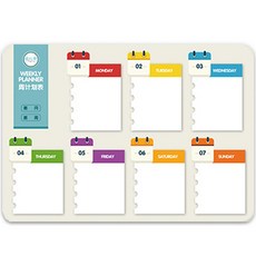 해리즈 완구 자석 메모보드 주계획 캘린더