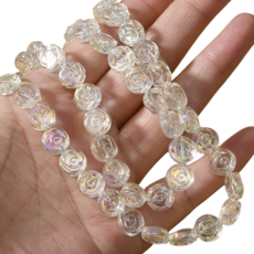 Alode 圓形玫瑰亮點 DIY 串珠 10mm 65入, TYPE 02, 1個