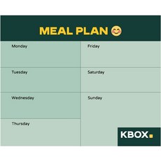 해리즈 완구 자석 메모보드 블랙판 식단