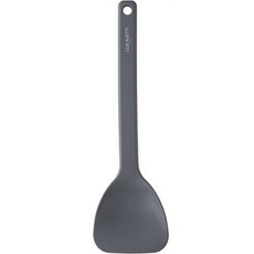 CASA MUUTTI 矽膠寬版鍋鏟, 炭灰色, 1個