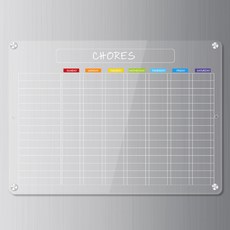 리치덕 아크릴 먼슬리 자석메모보드, 혼합색상, 1개