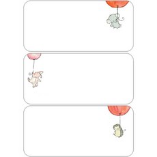 Half Winnie 3格動物吹氣球磁鐵備忘板, 混色