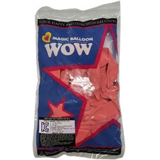 WOW PARTY KOREA 魔術氣球 646W 50入, 粉紅色, 1個