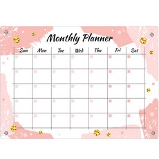 Half Winnie粉色塗鴉週間行程表磁吸式備忘板, 混色