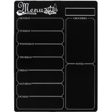 Richidok黑板菜單週記磁吸備忘板, 黑色