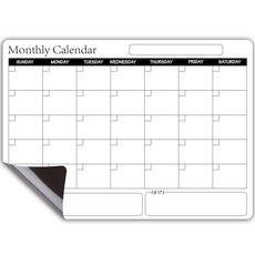 Richidok每月基本磁鐵備忘板, 白色 黑色