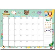 Richidok童話國度小熊與朋友們磁吸式備忘板, 混色