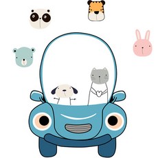 Half Winnie汽車白色磁吸備忘板, 混色