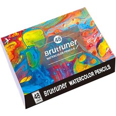 Brutfuner 著色繪圖水溶性色鉛筆, 48色, 1套