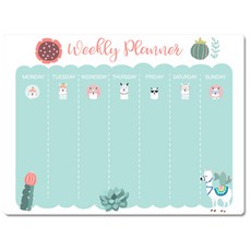 Harrys 玩具磁鐵記事板 可愛設計 週計畫羊駝