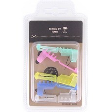 Sewing by Hand 編織環5件組, 綠色 + 粉紅色 + 黃色 + 藍色 + 白色, 1套