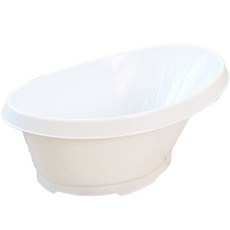 올유리빙 타원 아기 유아욕조, 화이트