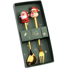 Kuripul聖誕甜點餐具組 B, 湯匙 + 叉子, 1套