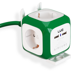 러그박스 에어큐브 USB 멀티탭 4구 LUG-KSG-04U-1.5(RG), 3m, 그린, 1개