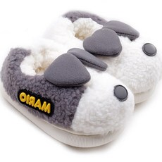 兒童小狗毛皮室內鞋