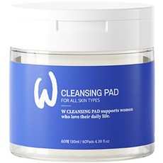 WAF LAB W卸妝棉片, 1個, 60入