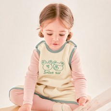 milkmilelolo 兒童款你和我高領抓絨睡眠背心