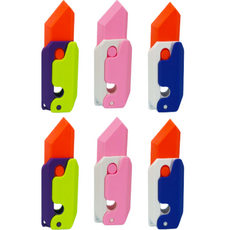 3D 指尖刀 3款 2入組, 藍色 + 粉色 + 綠色