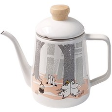 EJIRY Moomin 森林琺瑯手沖壺 粉紅色, 1L, 單品, 1個